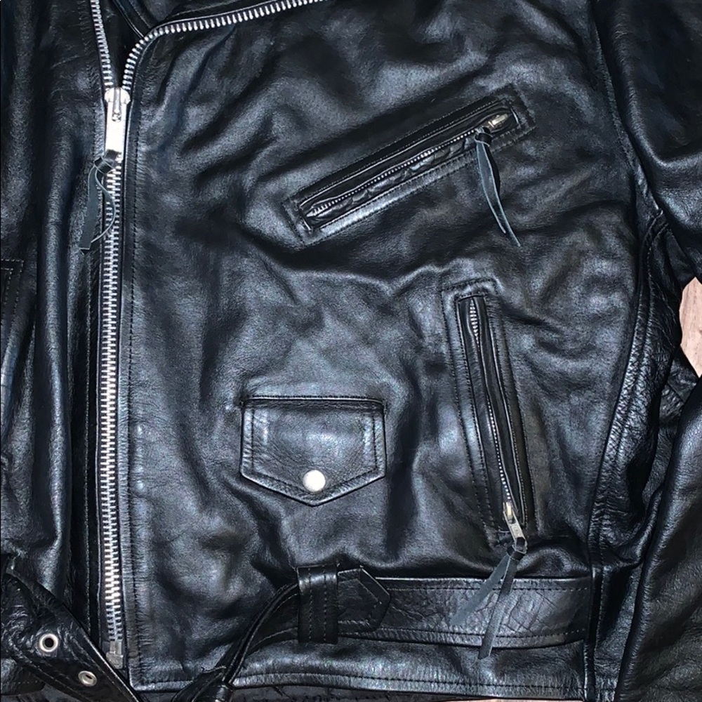 Black leather jack, Lucky Leather Inc. - Picture 4 of 6